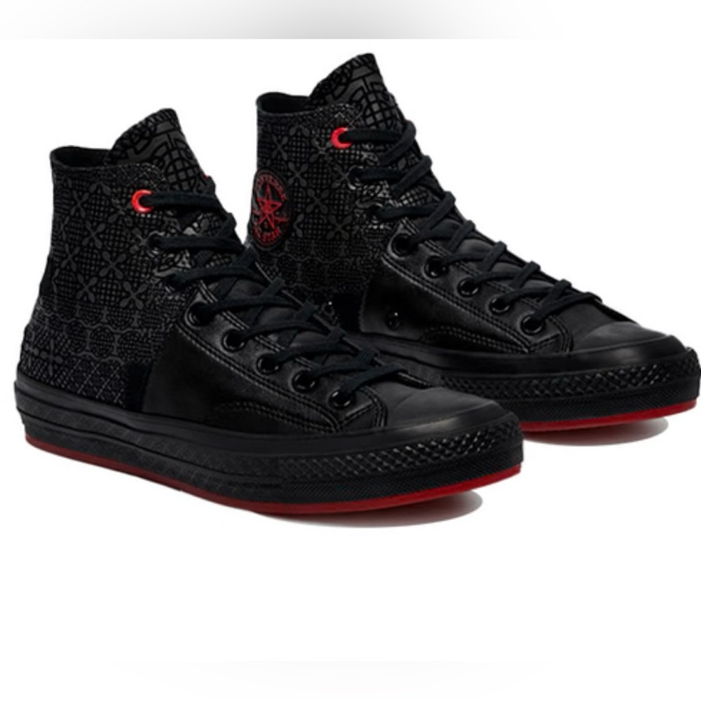 NIB CONVERSE CHINESE NEW YEAR - SIZE 12 BLACK PATCHWORK HARD TO FIND!!